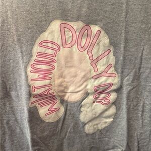 Gildan Gray T-Shirt with Pink Graphic